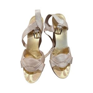 Michael Michael Kors Gold Wedges